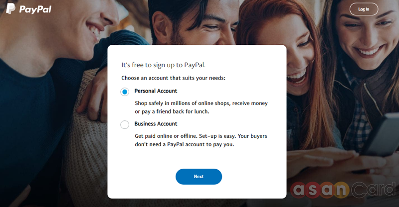 آموزش ایجاد اکانت شخصی پی پل PayPal | آسان کارت